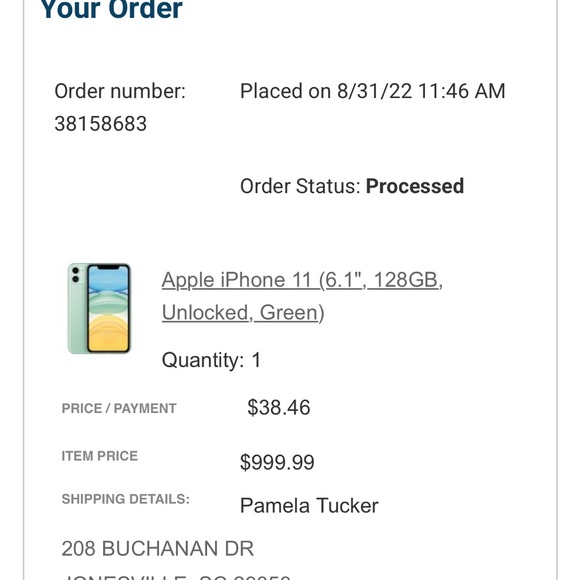 Apple iPhone 11 - Mint Green